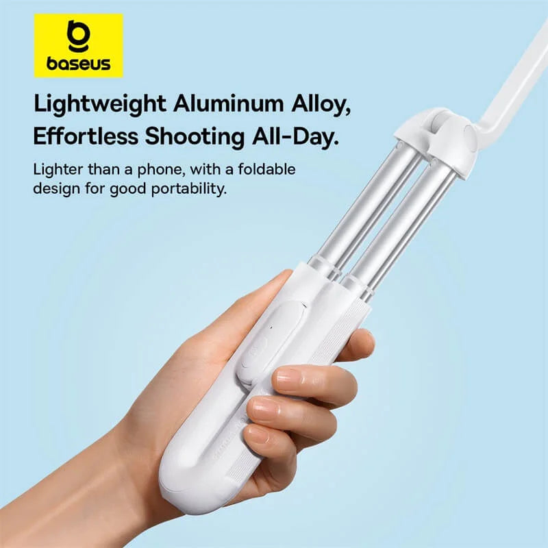 Baseus TechShot Dual-Support Phone Selfie Stick - Moon White