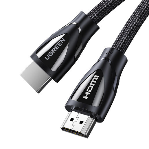 كابل UGREEN HDMI A M/M مع غلاف مضفّر بطول 1.5 متر - أسود HD140-80402
