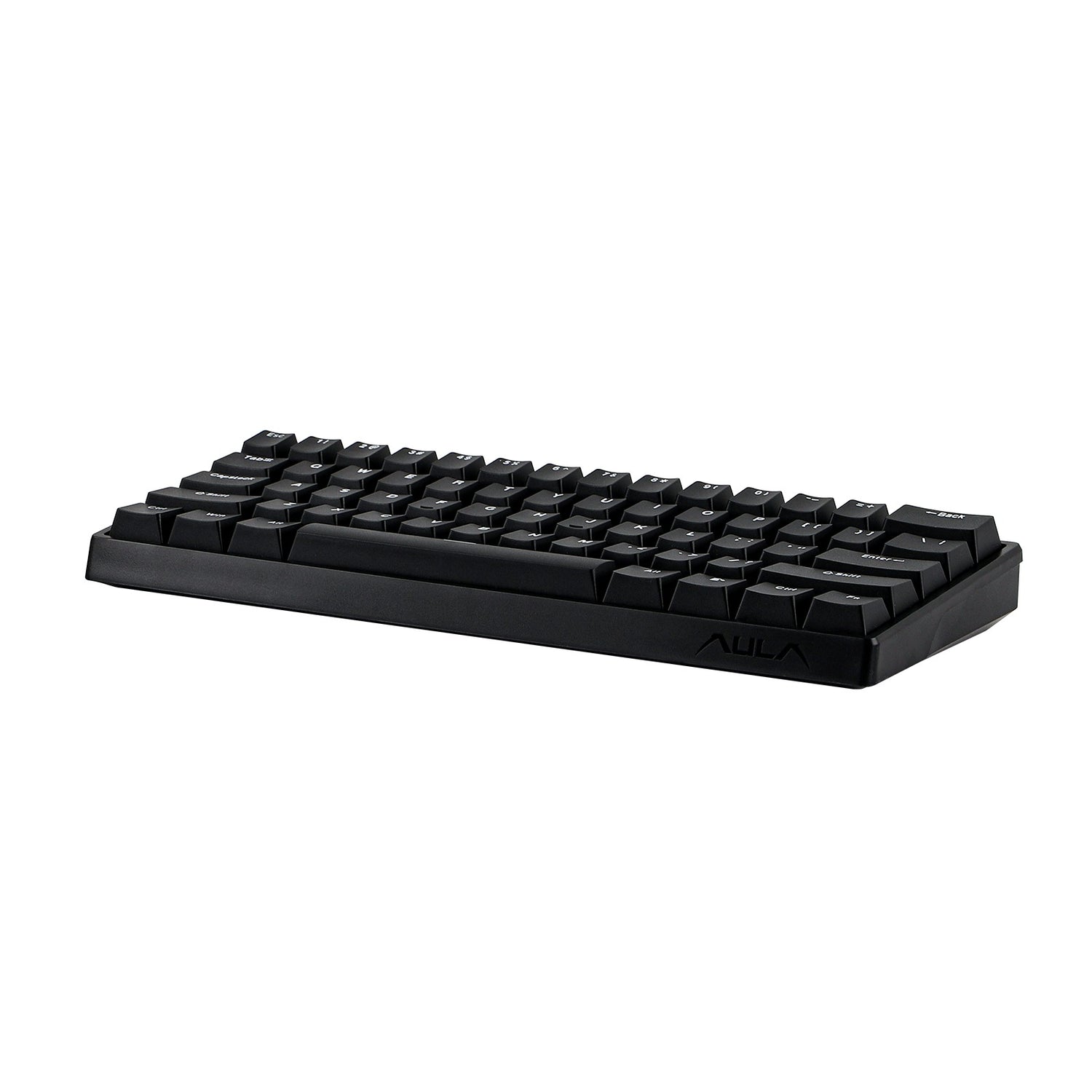 Aula WIN60HE 61-Key RGB 65% Wired Gasket-mounted Gaming Keyboard Greywood Switch - Black