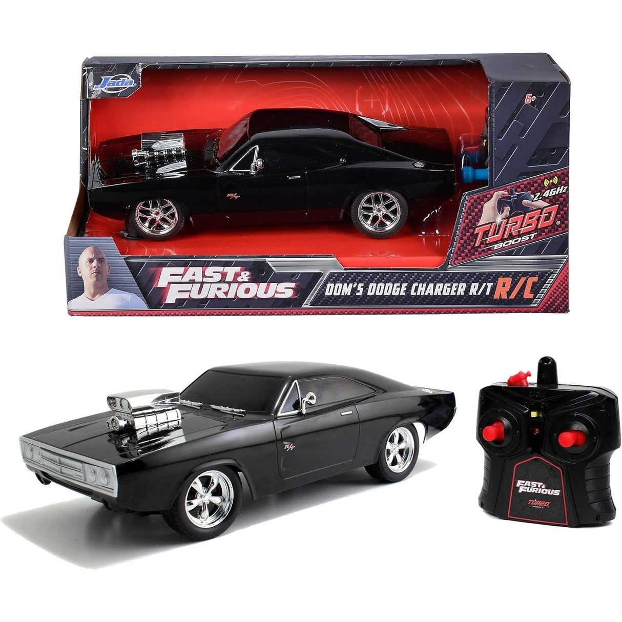JADA R/C: FAST & FURIOUS- DOM'S 1970 DODGE CHARGER R/T (1:24)