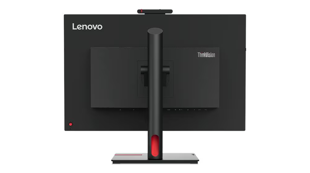 Lenovo ThinkVision T27hv-30 27" QHD VoIP USB-C Monitor USB Type-C +HDMI 2.1 + DP 1.4 + Dpout + Ethernet,Integrated Microphone Height Adjustment Pivot Stand - Raven Black, 3 yrs