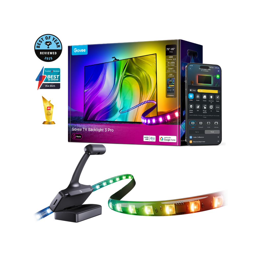 Govee TV Backlight 3 Pro include Three-camera TV Backlight 75-85 inches - R2A81C11
