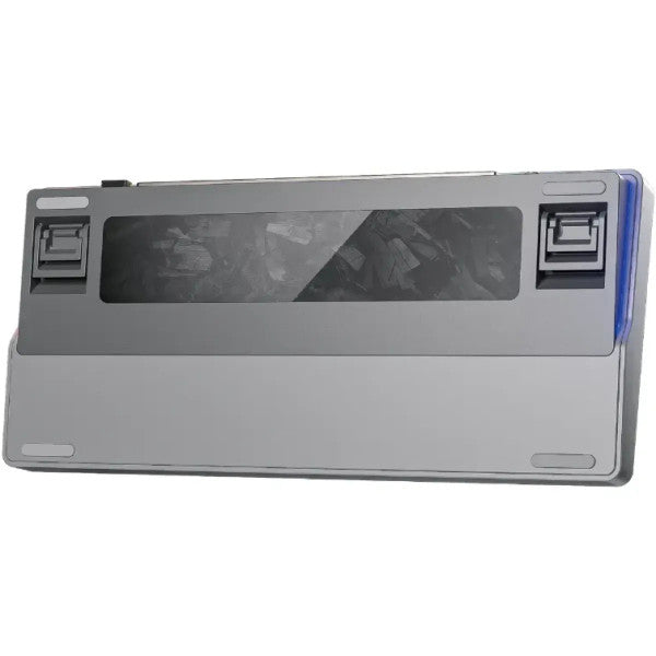 AULA NOVA75 75% Smart Custom Mechanical Keyboard (Wired / 2.4G / BT) Dream Sakura Switch - Black Frosted Translucent Keycaps
