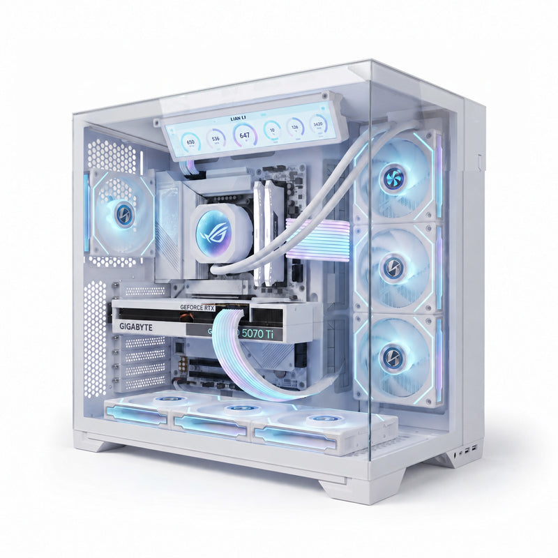 Custom Gaming PC AMD Ryzen 7 7800X3D, RTX 5070 Ti 16GB, 32GB DDR5 6000MHz, 2TB NVMe SSD, Windows 11 Pro
