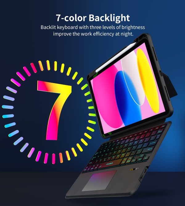 Choetech BH-017 Arabic Magnetic Keyboard Case for ipad 10th 10.9"