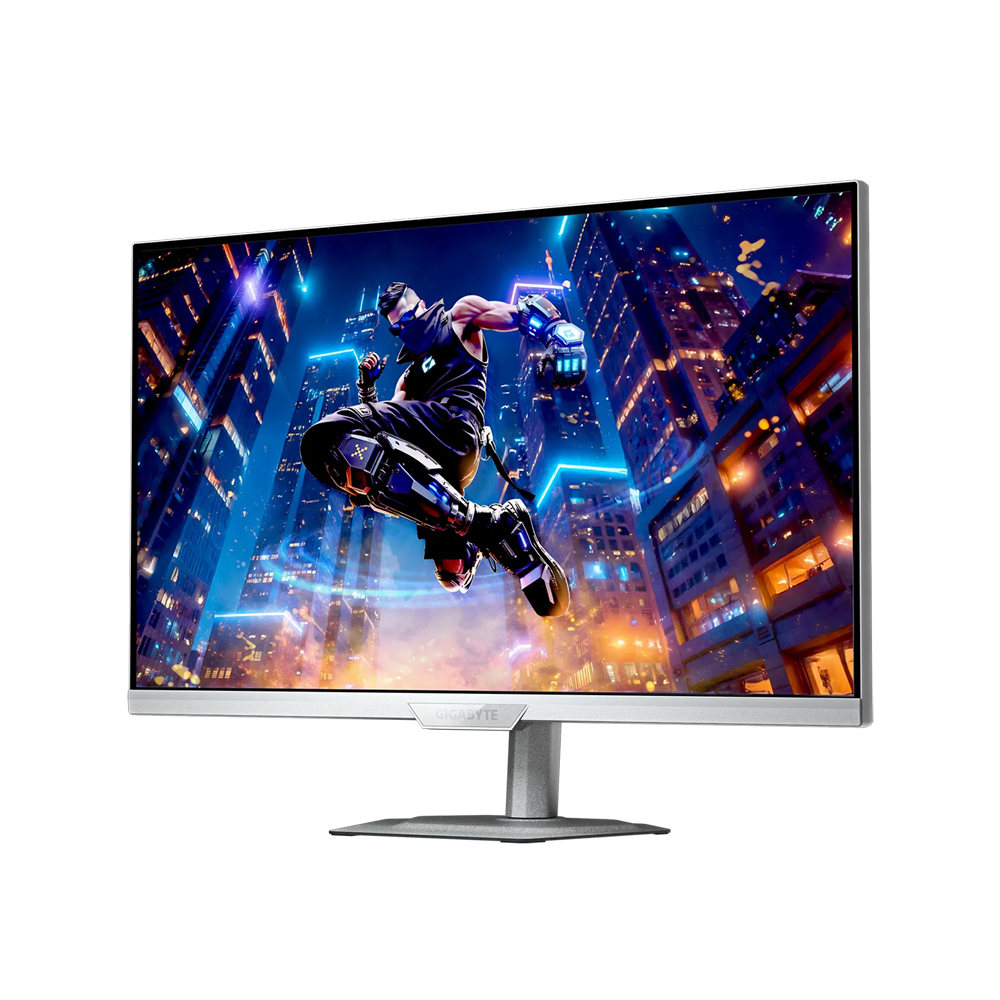 شاشة ألعاب مسطحة بتقنية IPS من جيجابايت، طراز M27Q2 QD ICE، مقاس 27 بوصة، بدقة QHD (2560 × 1440)، ومعدل تحديث 200 هرتز، وزمن استجابة 1 مللي ثانية - لون أبيض