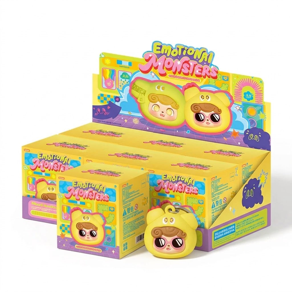 Q.Kid Emotional Hairy Monsters Series Earphone Bag (Blind Box) selling per piece - JO-2025027