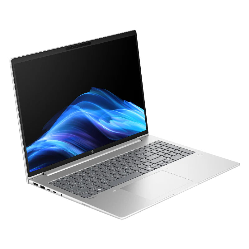 لابتوب HP ProBook 4 G1i بشاشة 16 بوصة WUXGA بتقنية الذكاء الاصطناعي، معالج رسومات Ultra 7 255U، ذاكرة وصول عشوائي DDR5 سعة 16 جيجابايت، قرص SSD من نوع NVME سعة 512 جيجابايت، معالج رسومات Intel مدمج، نظام تشغيل DOS، لون فضي بايك، سنة واحدة - CW9E0ET