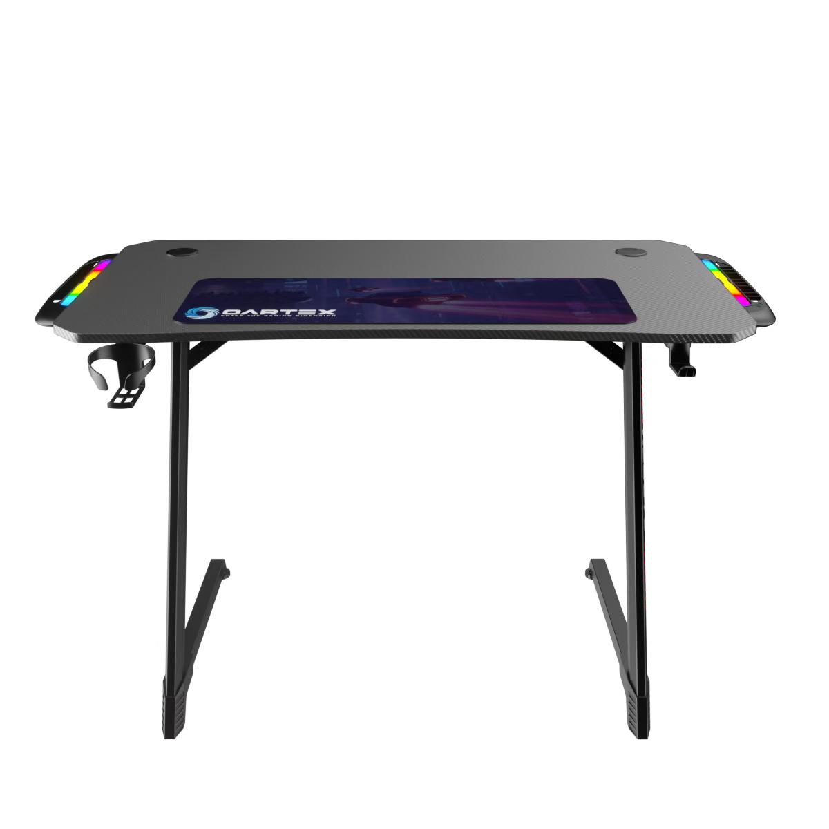 Oartex OX-1160 Carbon Fiber Gaming Table 110*60*75cm Include Mousepad with RGB Light