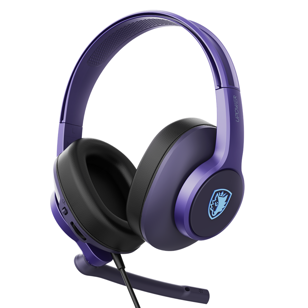 Sades Upower Wired Gaming Headset - Purple (SA-703)
