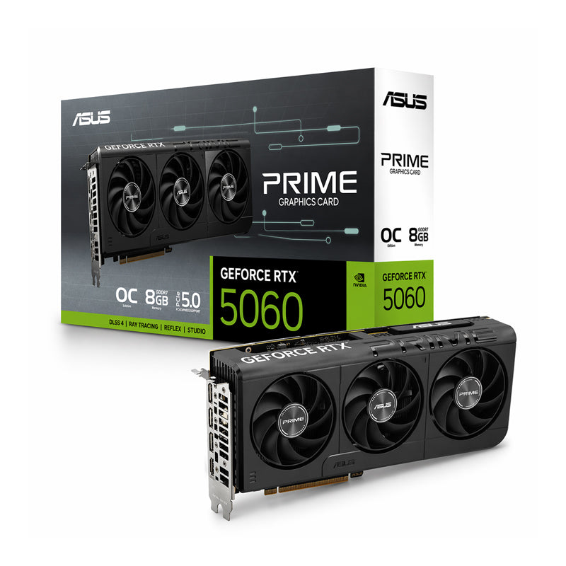 Asus GeForce RTX 5060 Prime 3FAN 8GB GDDR7 OC Edition, Graphic Card