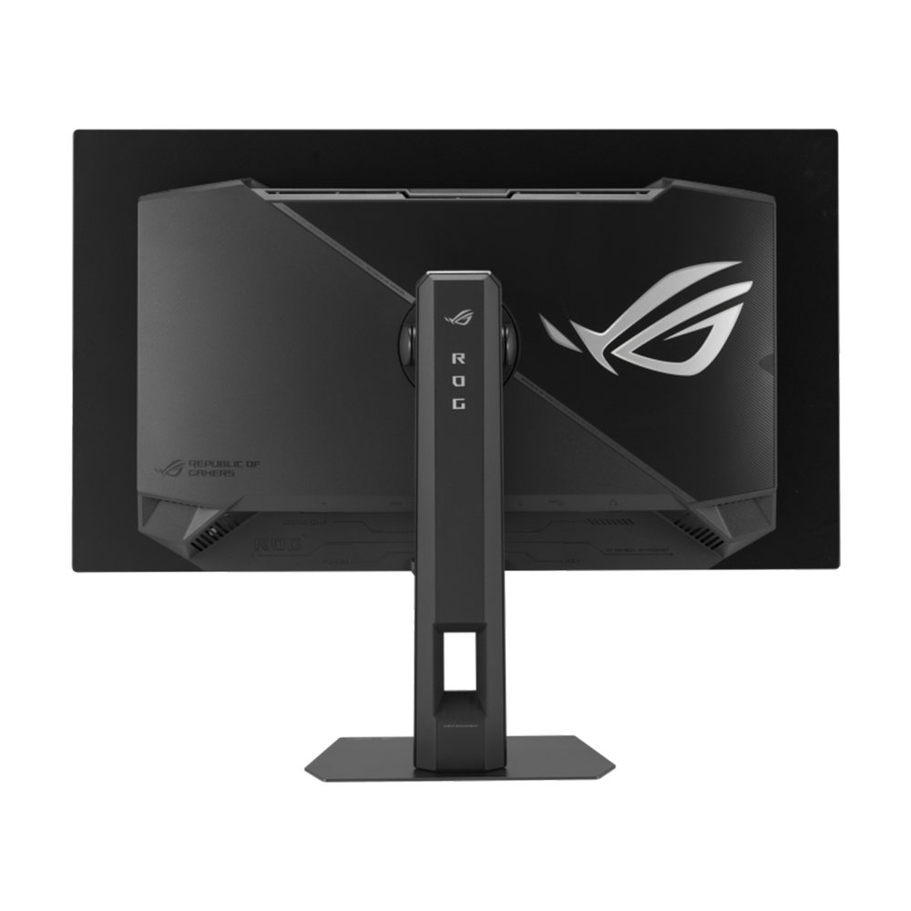 شاشة ألعاب اسوس روج ستريكس موديل XG27ACDMS مقاس 27 بوصة بدقة QHD (2560 × 1440)، ومعدل تحديث 280 هرتز، وزمن استجابة 0.03 مللي ثانية، ومنفذ HDMI 2.1، وتقنية QD OLED المسطحة - أسود