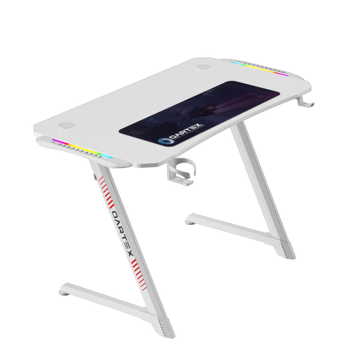 Oartex OX-1160 Carbon Fiber Gaming Table 110*60*75cm Include Mousepad with RGB Light