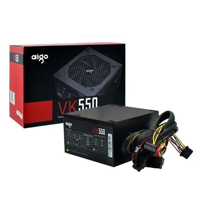 Aigo VK550 550W Power Supply, Black