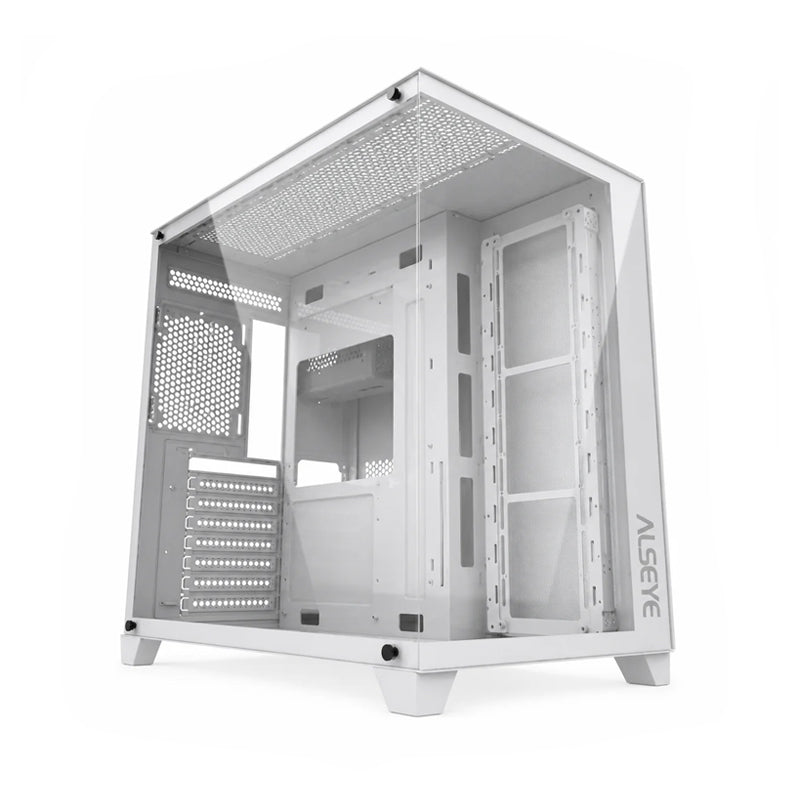 Alseye Paladin-W ATX Mid Tower Case without Fans, White