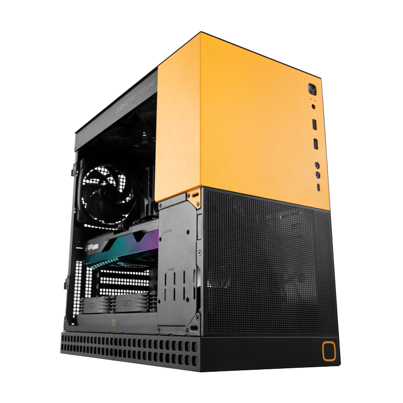 Geometric Future Model 4 King Arthur Compact 35L with enhanced flexibility ATX PC Case - Black