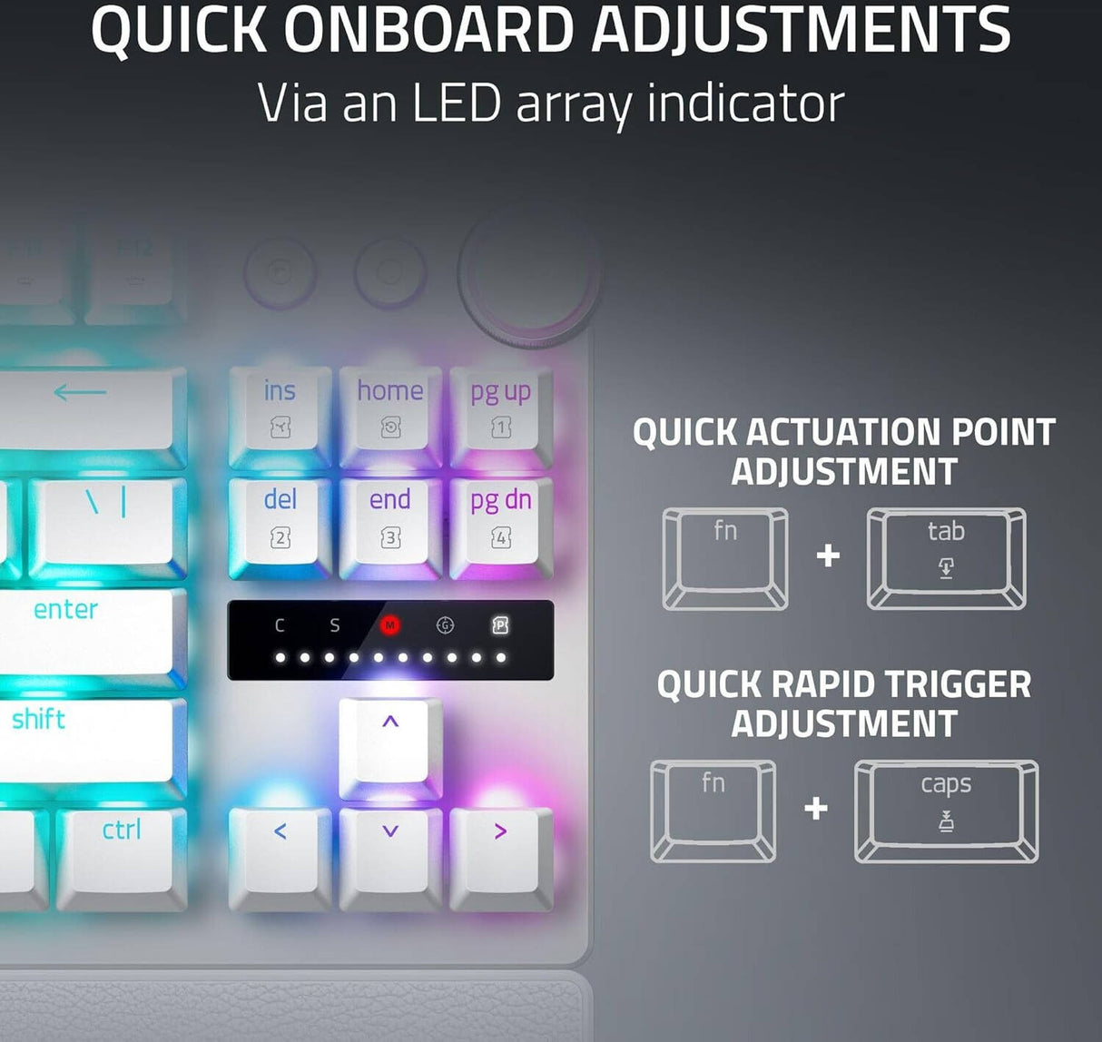 Razer Huntsman V3 Pro Tenkeyless Keyboard- White