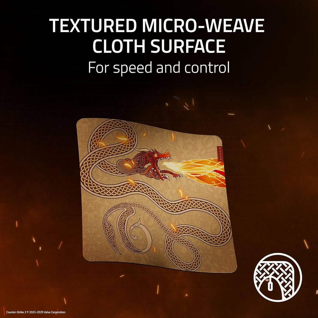 Razer Gigantus V2 Soft Gaming Mouse Mat Counter Strike 2 Edition - Large RZ02-03333300-R3M1