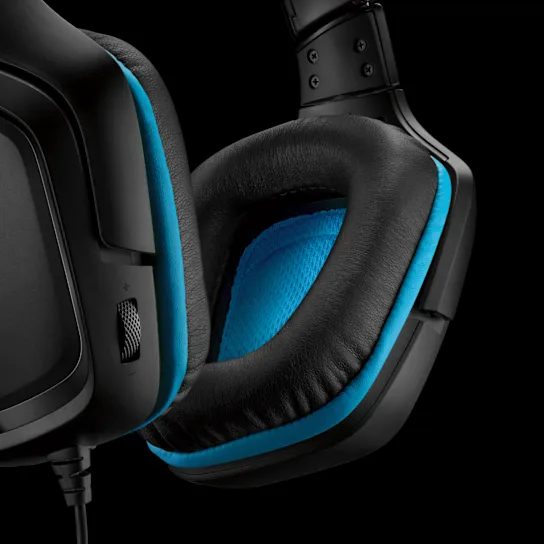 Logitech G432 Wired 7.1 Surround Sound Gaming Headset for PC & Other Platforms - Black & Blue