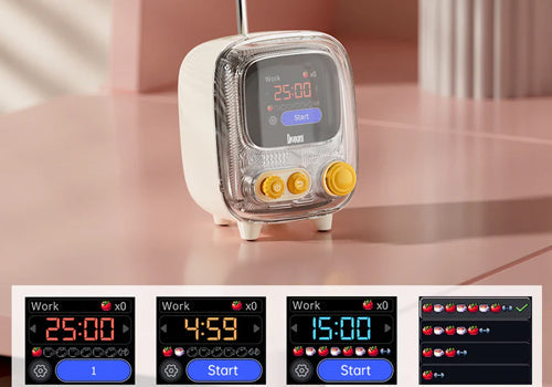 مكبر الصوت الصغير بلوتوث ديفووم تيفوو-2 مع ألبوم صور وكلمات الأغاني - ابيض