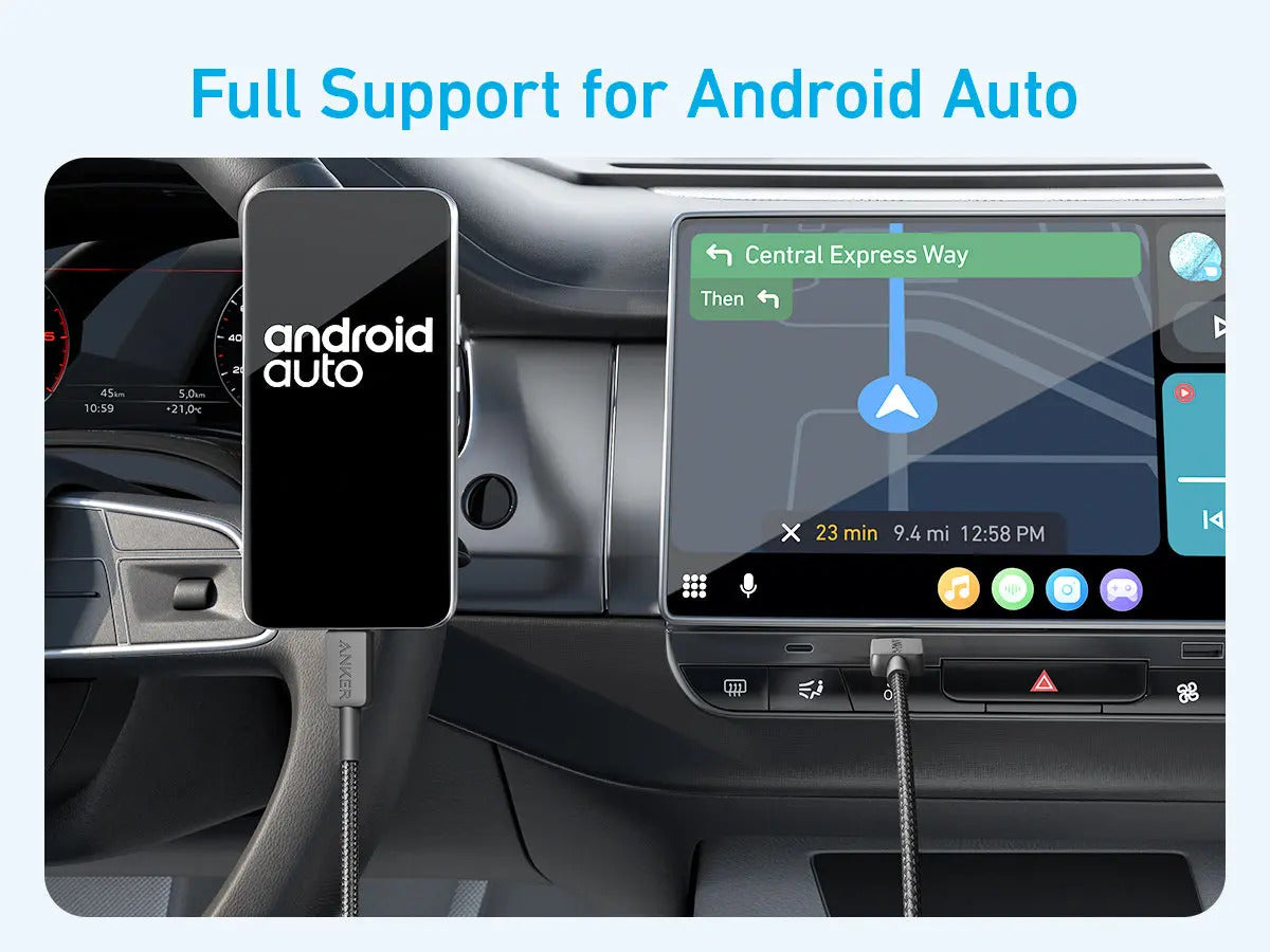 Anker 322 USB-A to USB-C Cable Braided (0.9m/3ft) -Black A81H5H11