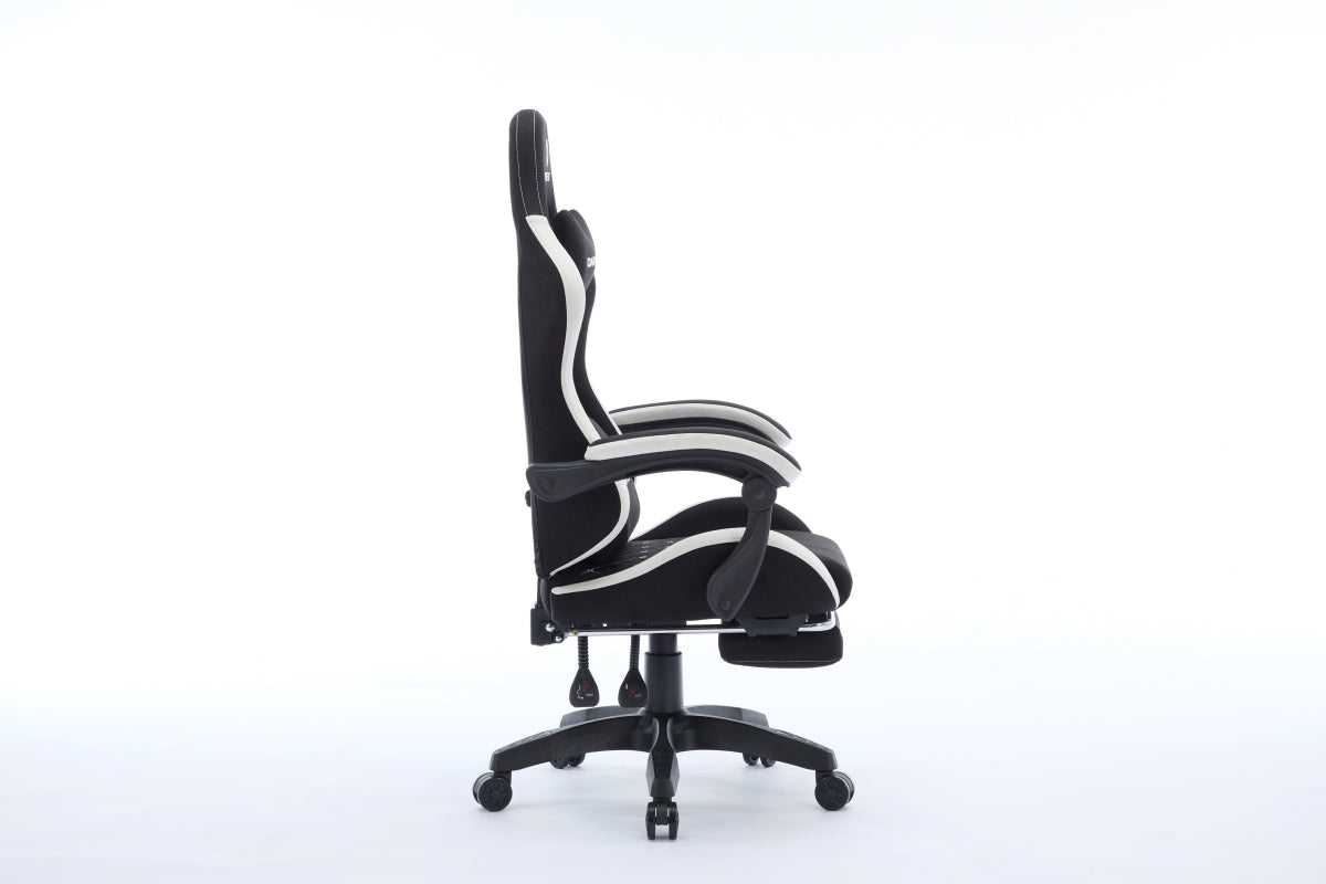 Oartex Model LD035 Gaming Chair - Black & White (Installation not included)