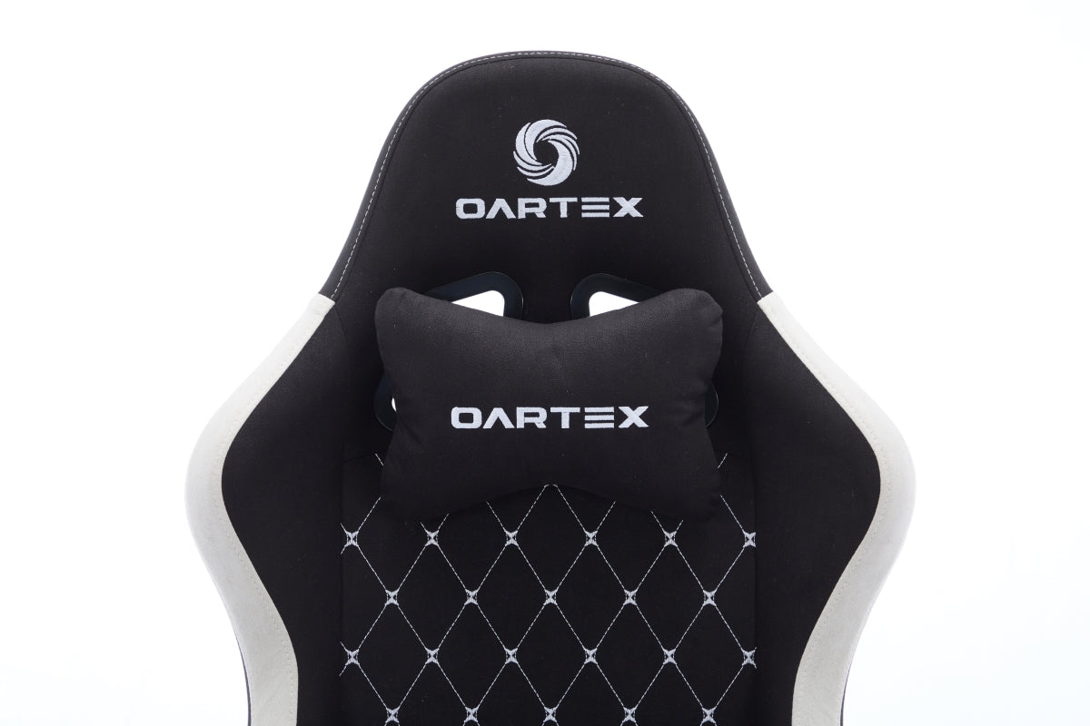 Oartex Model LD035 Gaming Chair - Black & White (Installation not included)
