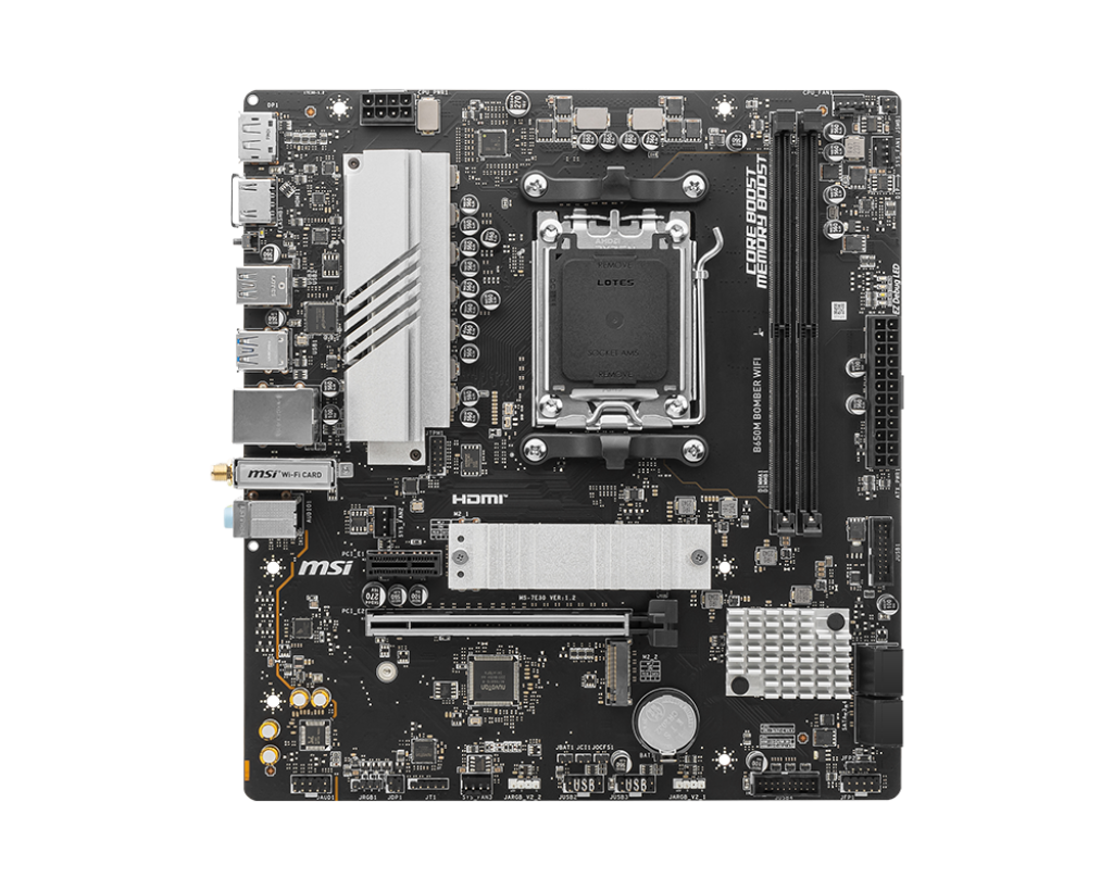 MSI AMD RYZEN SOCKET AM5 B650M Bomber Wifi PCle 4.0 DDR5 Motherboard
