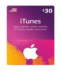 بطاقة هدايا آبل آيتونز بقيمة 30 دولار – الولايات المتحدة (يتم الإرسال عبر SMS)