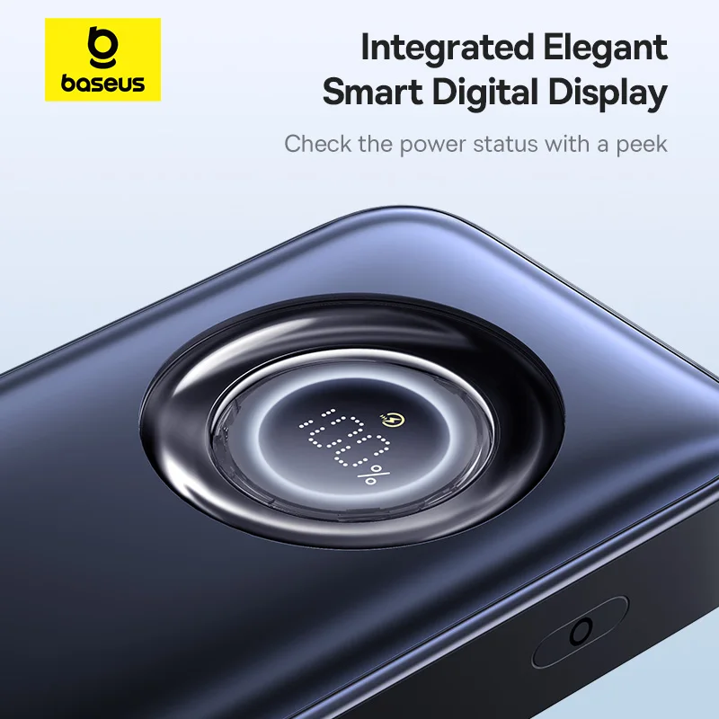 Baseus EnerCore CR11 Power Bank with Retractable Cable 20000mAh 67W - Cosmic Black