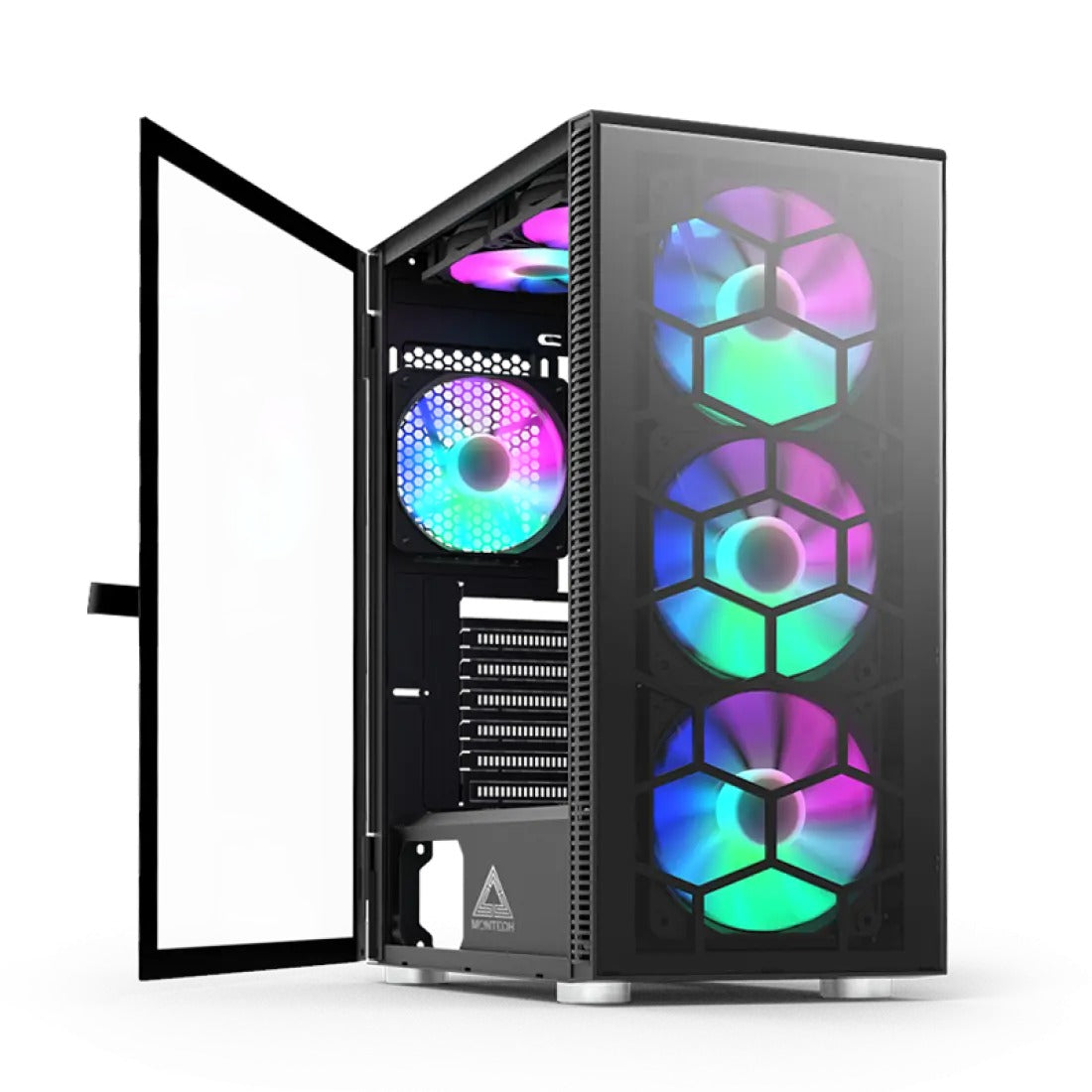Montech X3 Glass Mid Tower PC Case - Black