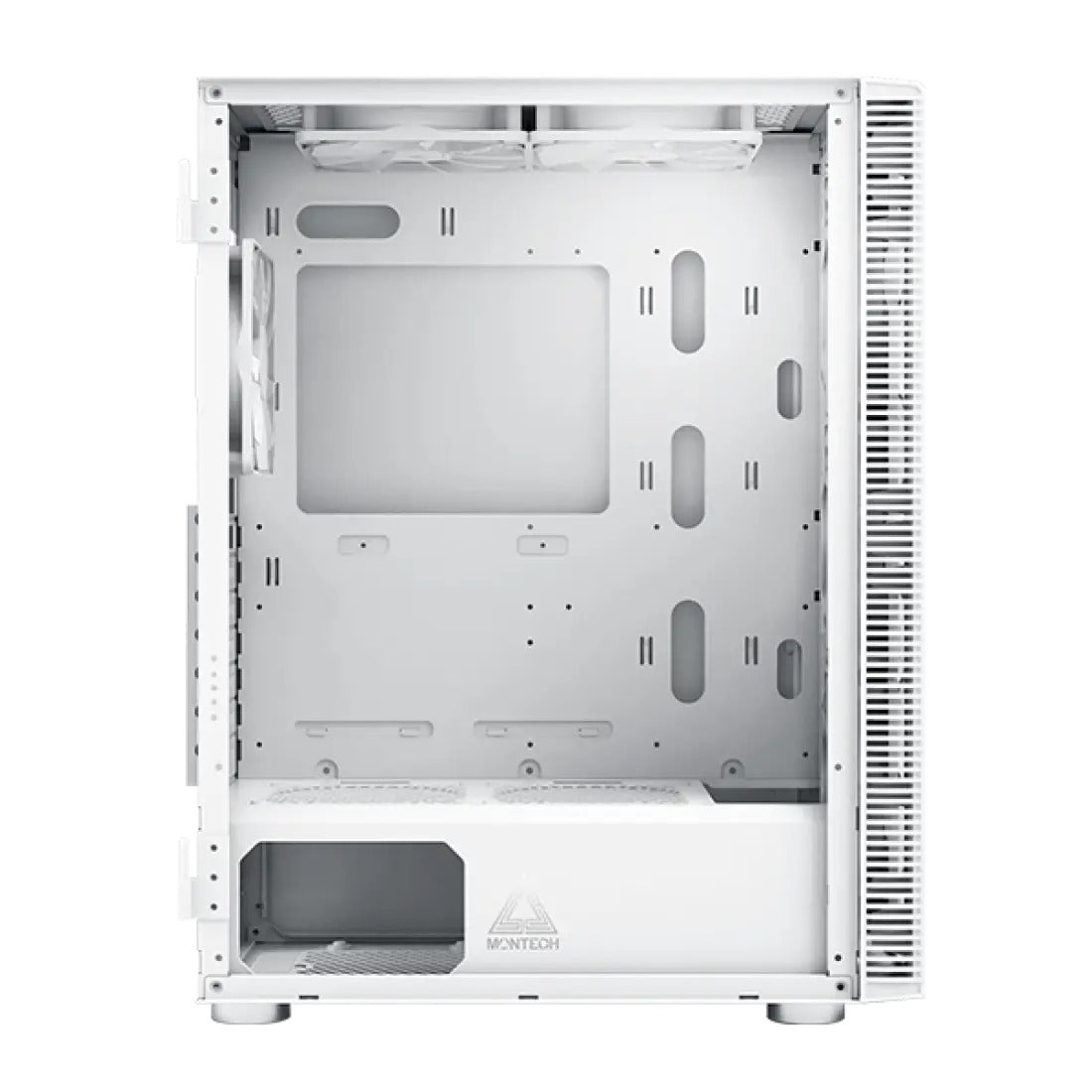 Montech X3 Glass Mid Tower PC Case - White
