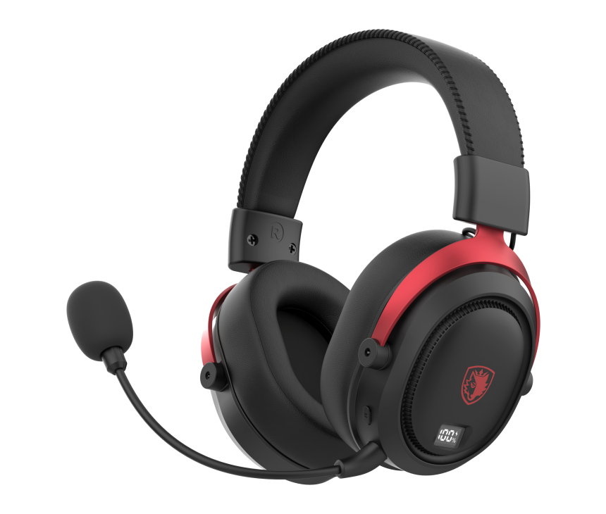 سماعة ألعاب لاسلكية ساديس إس إيه-٨١٢ برو ثلاثية الأوضاع مع شاشة عرض البطارية إل إي دي