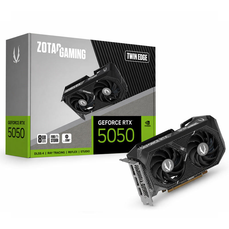 زوتاك جيمنج جي فورس آر تي إكس ٥٠٥٠ ذاكرة ٨ جيجابايت دي دي آر ستة ناقل بيانات ١٢٨ بت نسخة توين إيدج