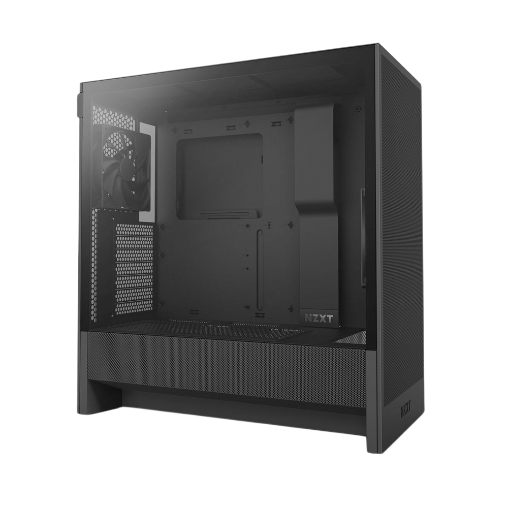 NZXT H5 Flow (2024) Compact Mid-Tower ATX Case - Black
