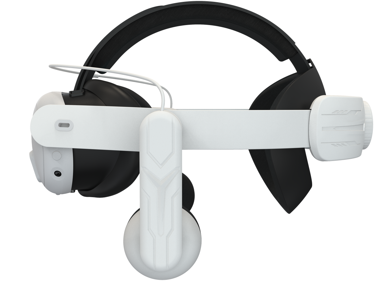 Gamax Meta Quest 3 Head Strap With Headphones - White