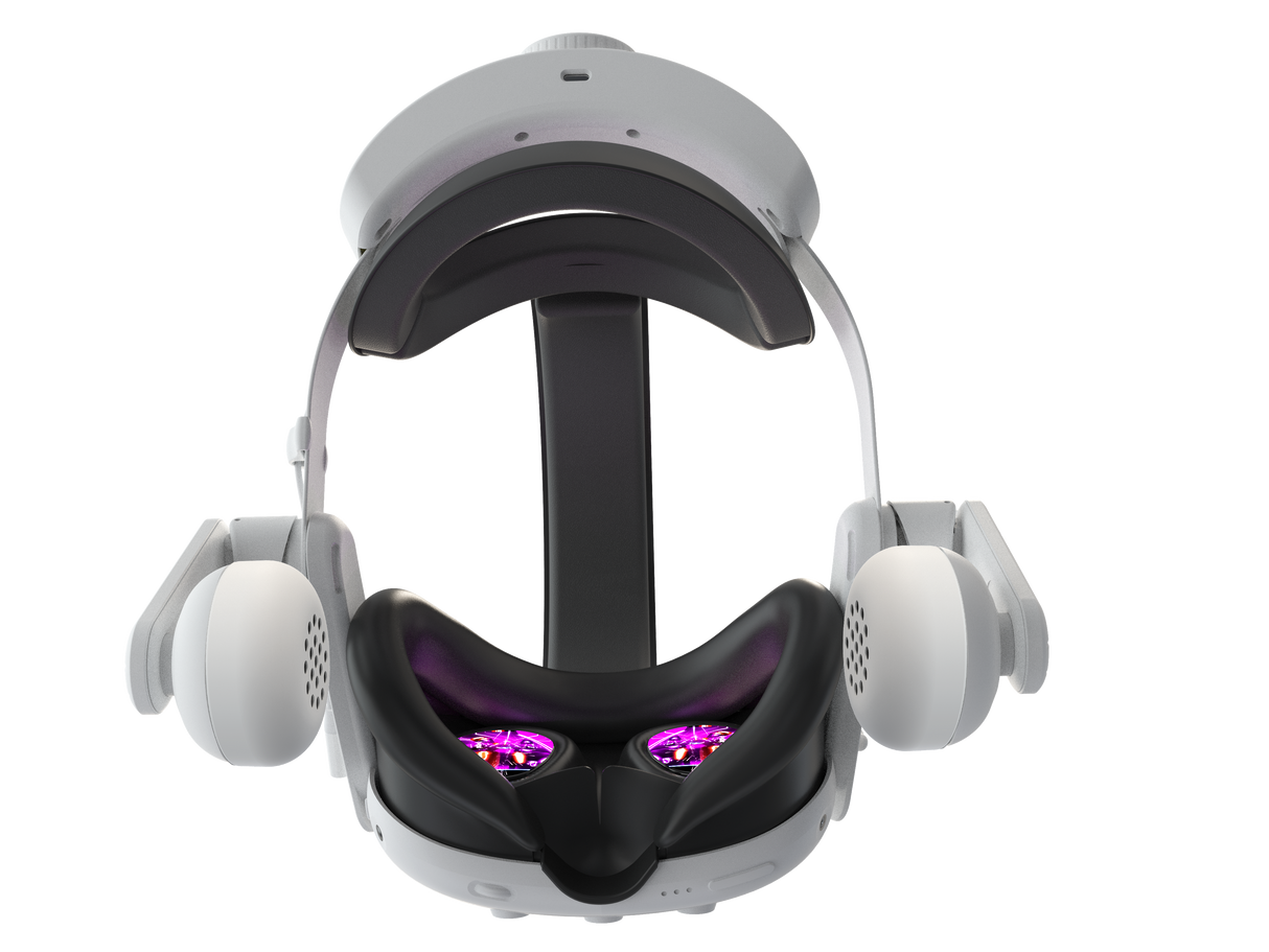 Gamax Meta Quest 3 Head Strap With Headphones - White