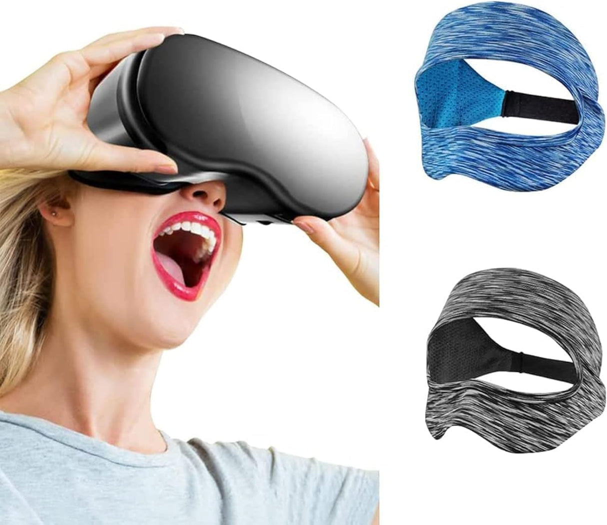Quest 2 VR ice mask-blue