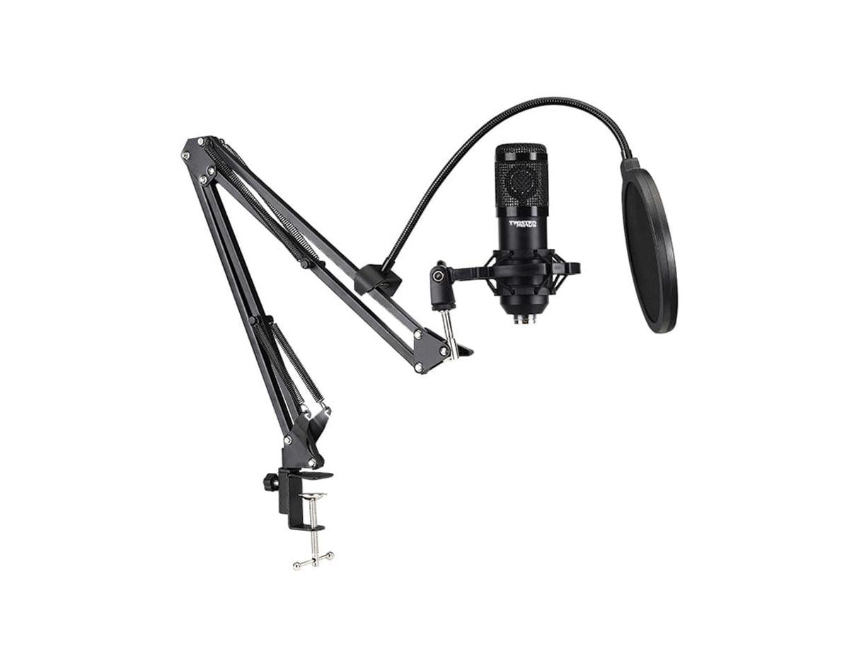 Twisted Minds W104 Professional Gaming USB Condenser Microphone - Black