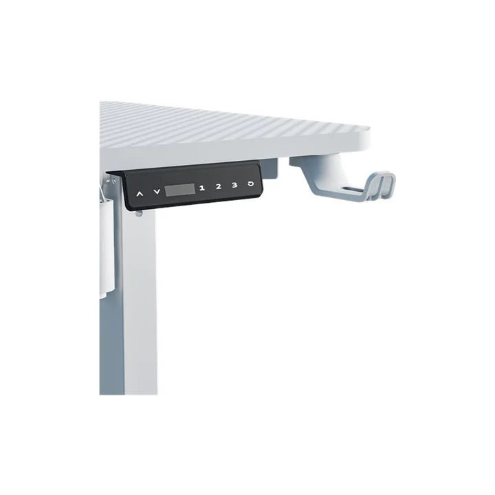 Twisted Minds Paradox Adjustable Gaming Desk, 120x60 cm,with Cup Shelf, Headphone Hook & Mousepad - White (Installation Not Included)