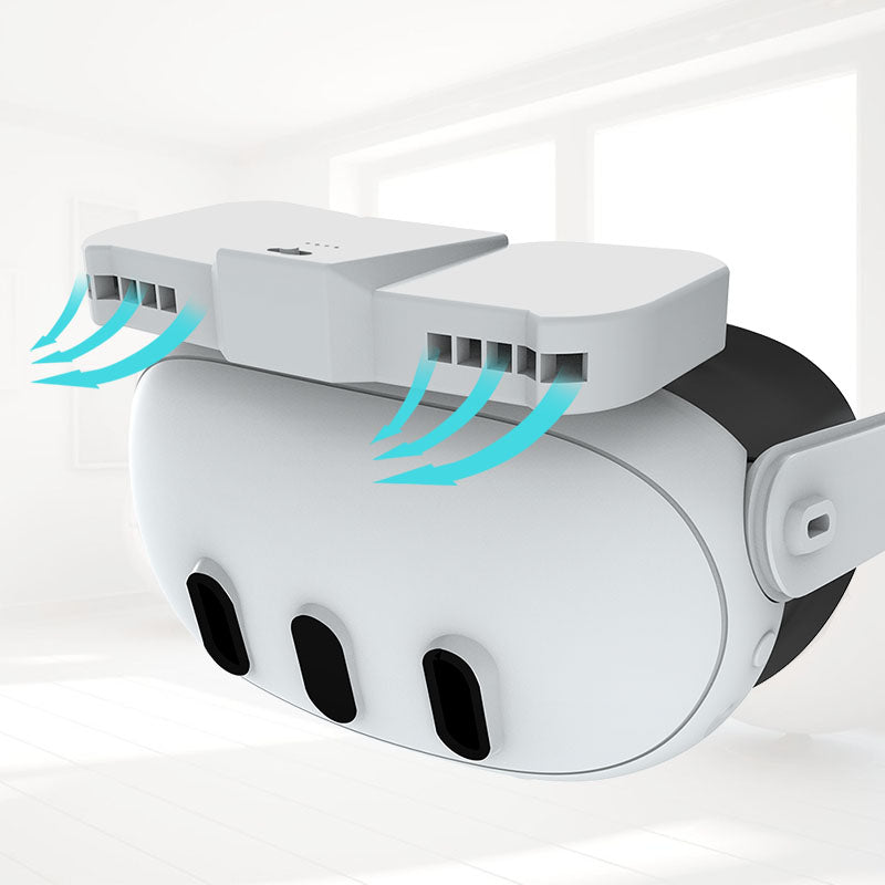 Gamax Meta Quest 3 Exhaust Fan Replacement Mask - White