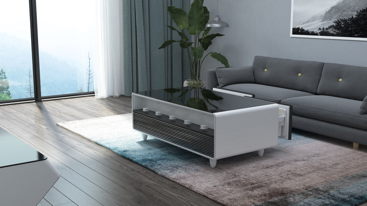 Gamax Smart Coffee Table with 135L Refrigerator (TB-135) , 2 USB