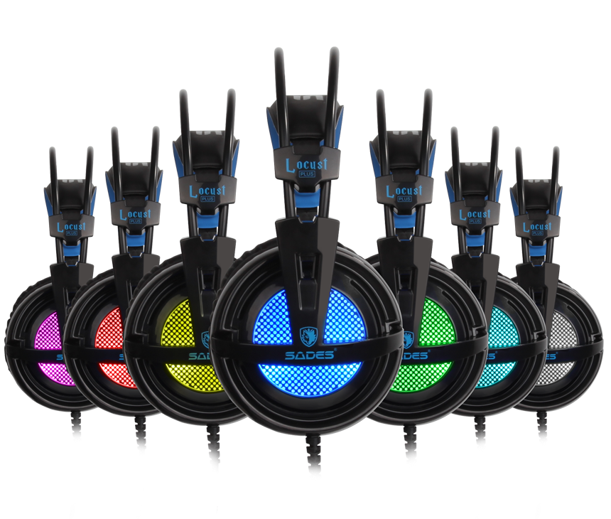 SADES Locust Plus 7.1 Surround Sound Headphones