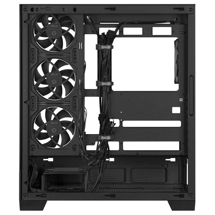 Asus A31 Plus ATX Mid Tower Gaming PC Case - Black (4 ARGB Fans Included)