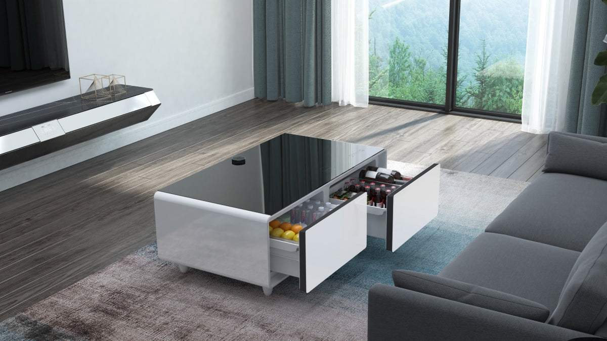 Gamax Smart Coffee Table with 135L Refrigerator (TB-135) , 2 USB