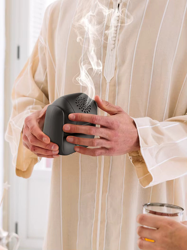 Portable Electronic Rechargeable Rotational Bukhoor Incense Burner