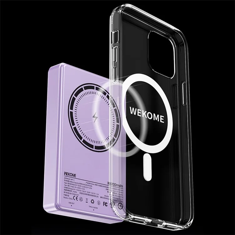 WEKOME WP-11 Vanguard Series Magnetic Wireless Fast Charging Power Bank 15W 10000mAh