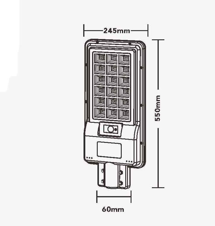 Solar System Model LYD-AIO300, Panel power 20W with 700 Lumen & 3.2V 10Ah Battery