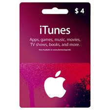 Apple iTunes Gift Card 4$ - USA (Send By SMS)