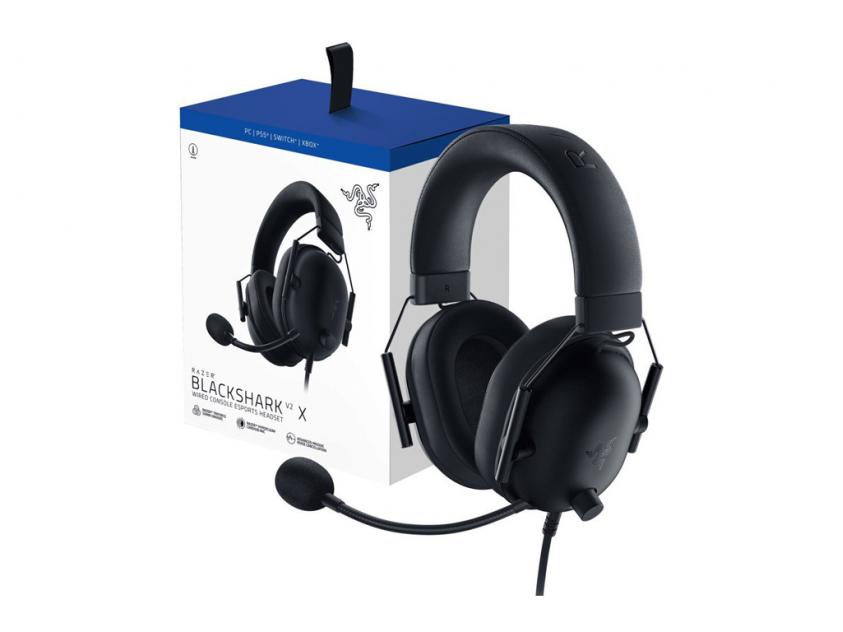 Razer Blackshark V2 X Wired 3.5mm Console Esports Headset - Black RZ04-03241000-R3G1